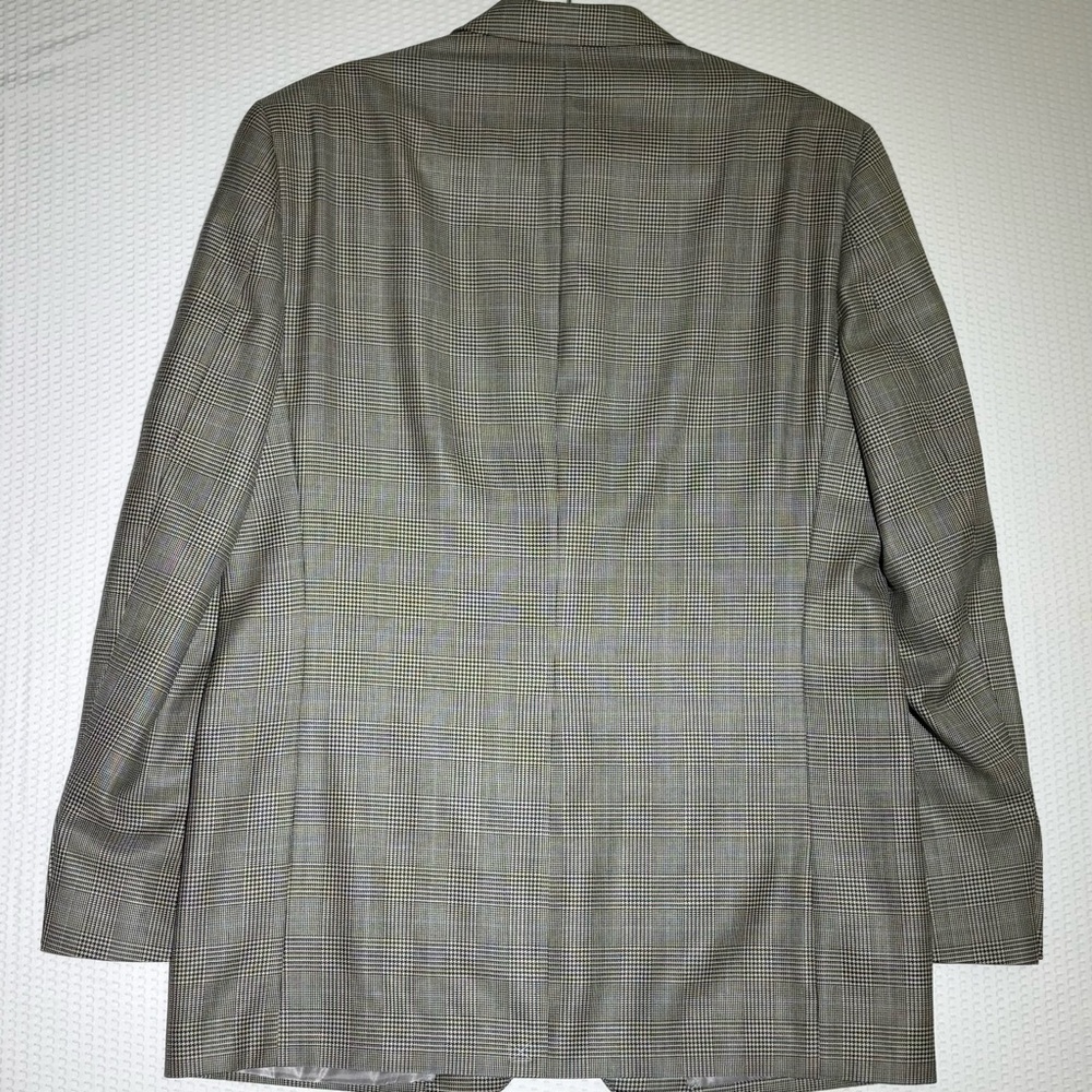 Ralph Lauren Glen Plaid & Windowpane mens 41L vintage suit coat silk/wool blazer - Picture 5 of 16